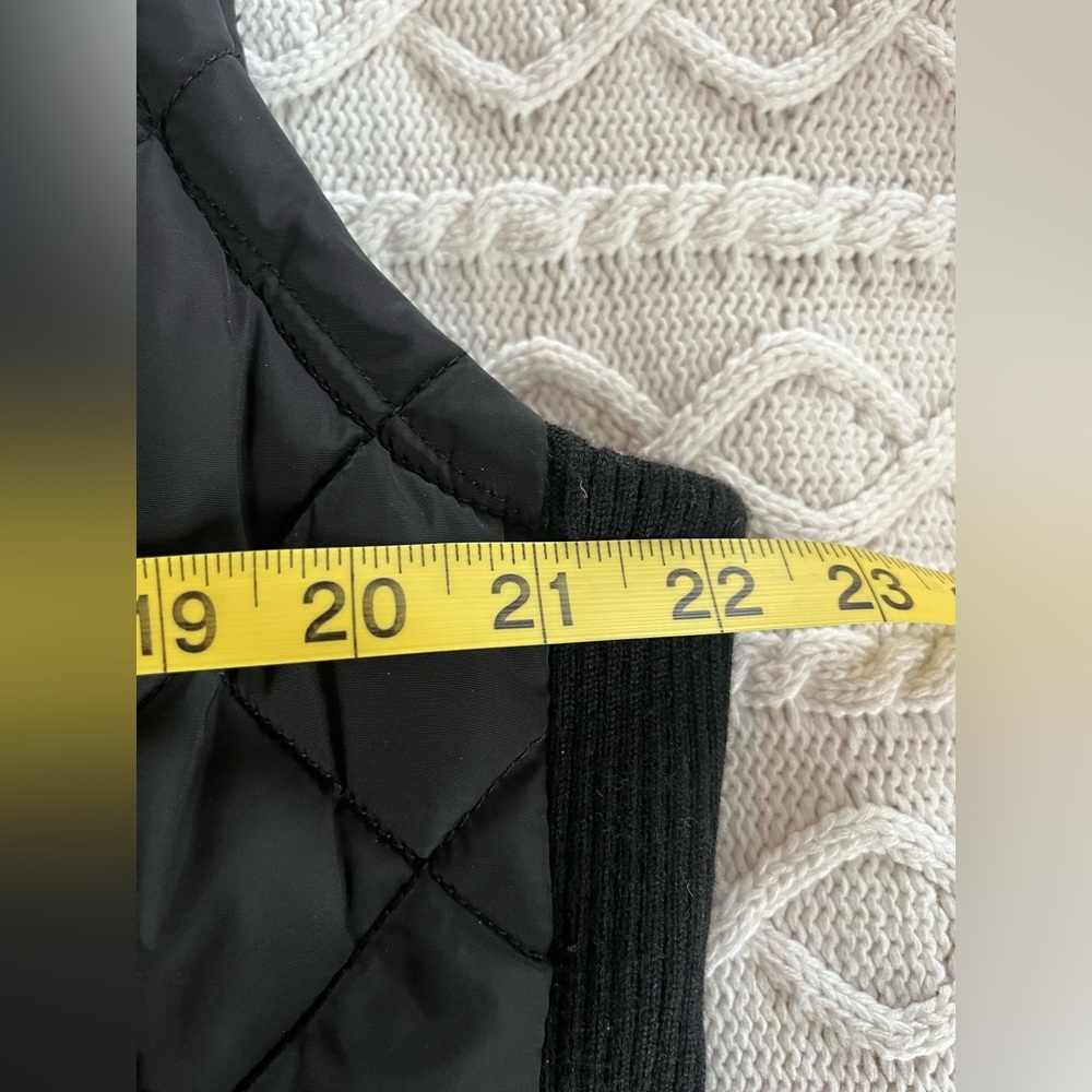 Andrew Marc Black Quilted Vest Zipper Closure Women’s Size XL - Picture 4 of 16